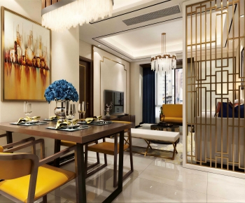New Chinese Style Dining Room-ID:963857893