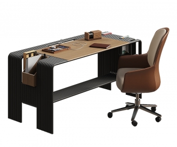 Modern Office Desk And Chair-ID:868206988