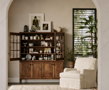 Wabi-sabi Style Sideboard-ID:932677981