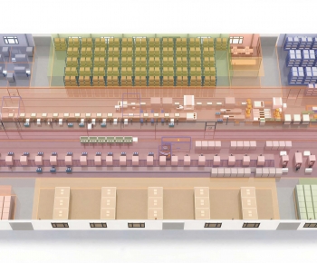 Modern Factory Floor/warehouse-ID:195734989