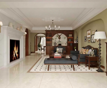 American Style A Living Room-ID:686511045