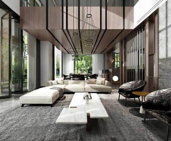 Modern A Living Room-ID:988951921