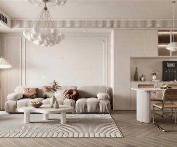 French Style A Living Room-ID:750777964