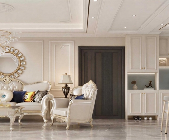 European Style A Living Room-ID:628345975