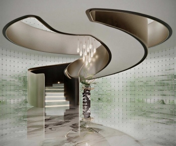 Modern Rotating Staircase-ID:624615918