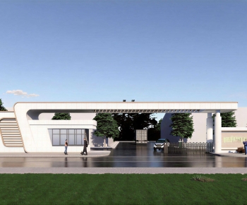Modern Facade Element-ID:625087024