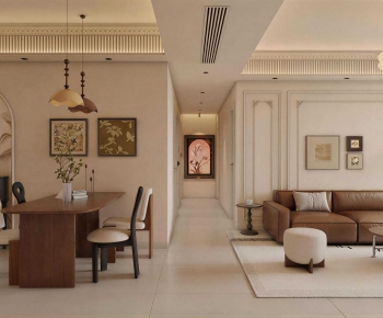 French Style A Living Room-ID:505040881