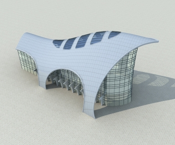 Modern Public Building-ID:261775971