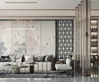 New Chinese Style A Living Room-ID:231511122