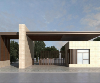 Modern Facade Element-ID:309324982