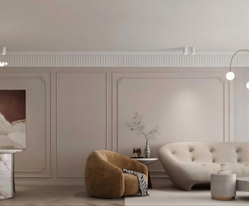 French Style A Living Room-ID:595567949