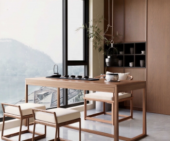 New Chinese Style Tea Tables And Chairs-ID:438113932