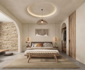 Wabi-sabi Style Bedroom-ID:644762042