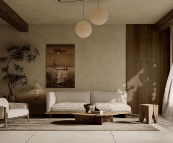 Wabi-sabi Style A Living Room-ID:359313017