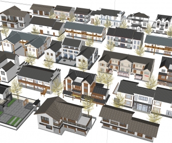 New Chinese Style Appearance Of Commercial Building-ID:406658893