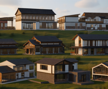 New Chinese Style Appearance Of Commercial Building-ID:871037014
