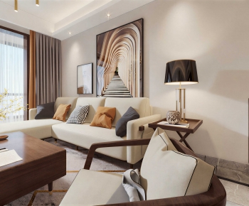 Modern A Living Room-ID:690794948