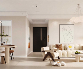 Modern A Living Room-ID:371870993