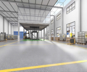 Modern Factory Floor/warehouse-ID:547633893