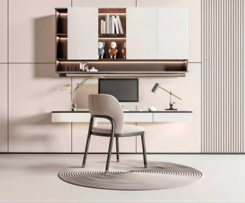 Modern Computer Desk And Chair-ID:156503923