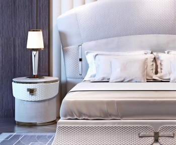 Modern Double Bed-ID:673579931