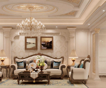 European Style A Living Room-ID:665376904