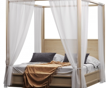 Modern Double Bed-ID:864432107