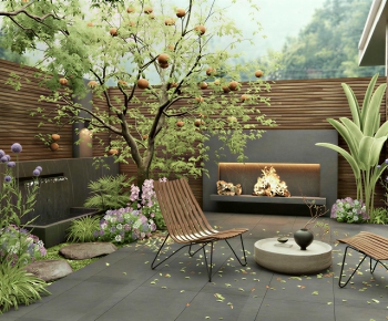 Modern Courtyard/landscape-ID:645297052