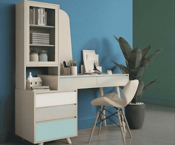 Nordic Style Computer Desk And Chair-ID:373073105