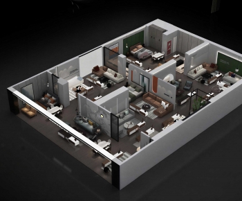 Modern Exhibition Hall-ID:168227911