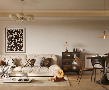 French Style A Living Room-ID:697696925