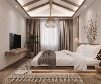 Wabi-sabi Style Bedroom-ID:178301107