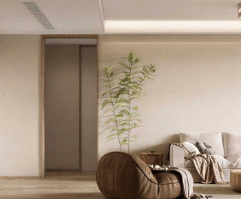 Wabi-sabi Style A Living Room-ID:450239904