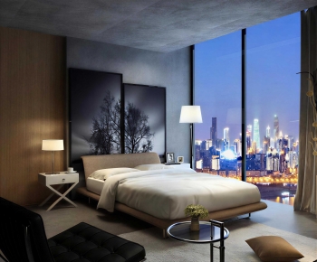 Industrial Style Bedroom-ID:316279896