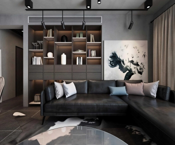 Industrial Style A Living Room-ID:287112951