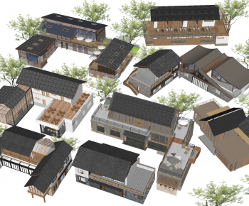 New Chinese Style Appearance Of Commercial Building-ID:985322004