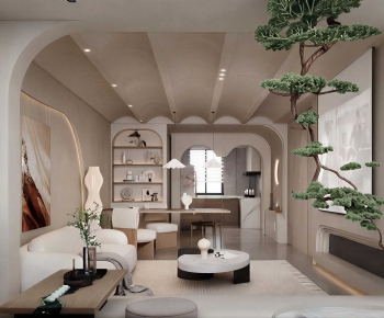 Wabi-sabi Style A Living Room-ID:322463044