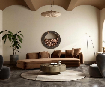 Wabi-sabi Style A Living Room-ID:871004105