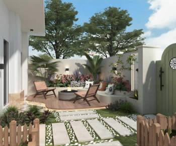 French Style Courtyard/landscape-ID:802480941