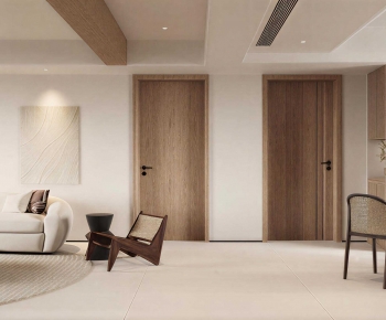 Wabi-sabi Style A Living Room-ID:348414907