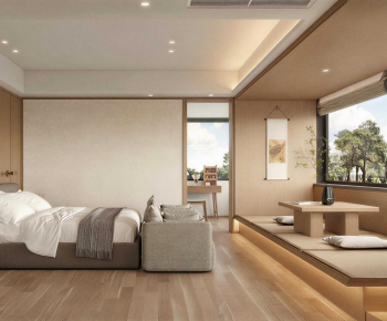 Japanese Style Bedroom-ID:128015042