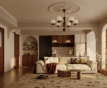 French Style A Living Room-ID:574678904