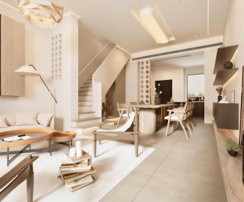 Wabi-sabi Style Dining Room-ID:728640086