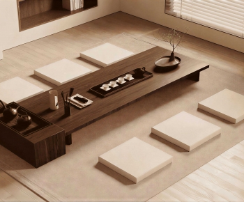 New Chinese Style Tea Tables And Chairs-ID:404443982