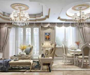 European Style A Living Room-ID:911283027