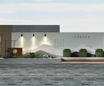 New Chinese Style Landscape Wall-ID:501703029