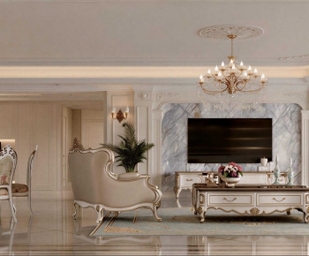 European Style A Living Room-ID:626780994