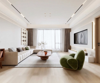 Modern A Living Room-ID:878751993