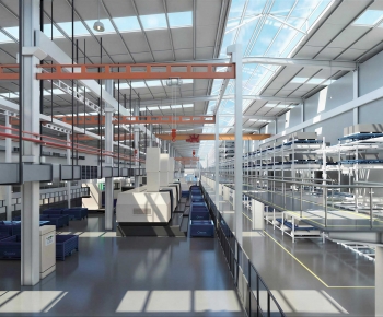 Modern Factory Floor/warehouse-ID:965712074