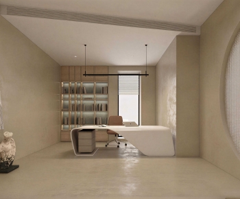 Wabi-sabi Style Manager's Office-ID:238611946
